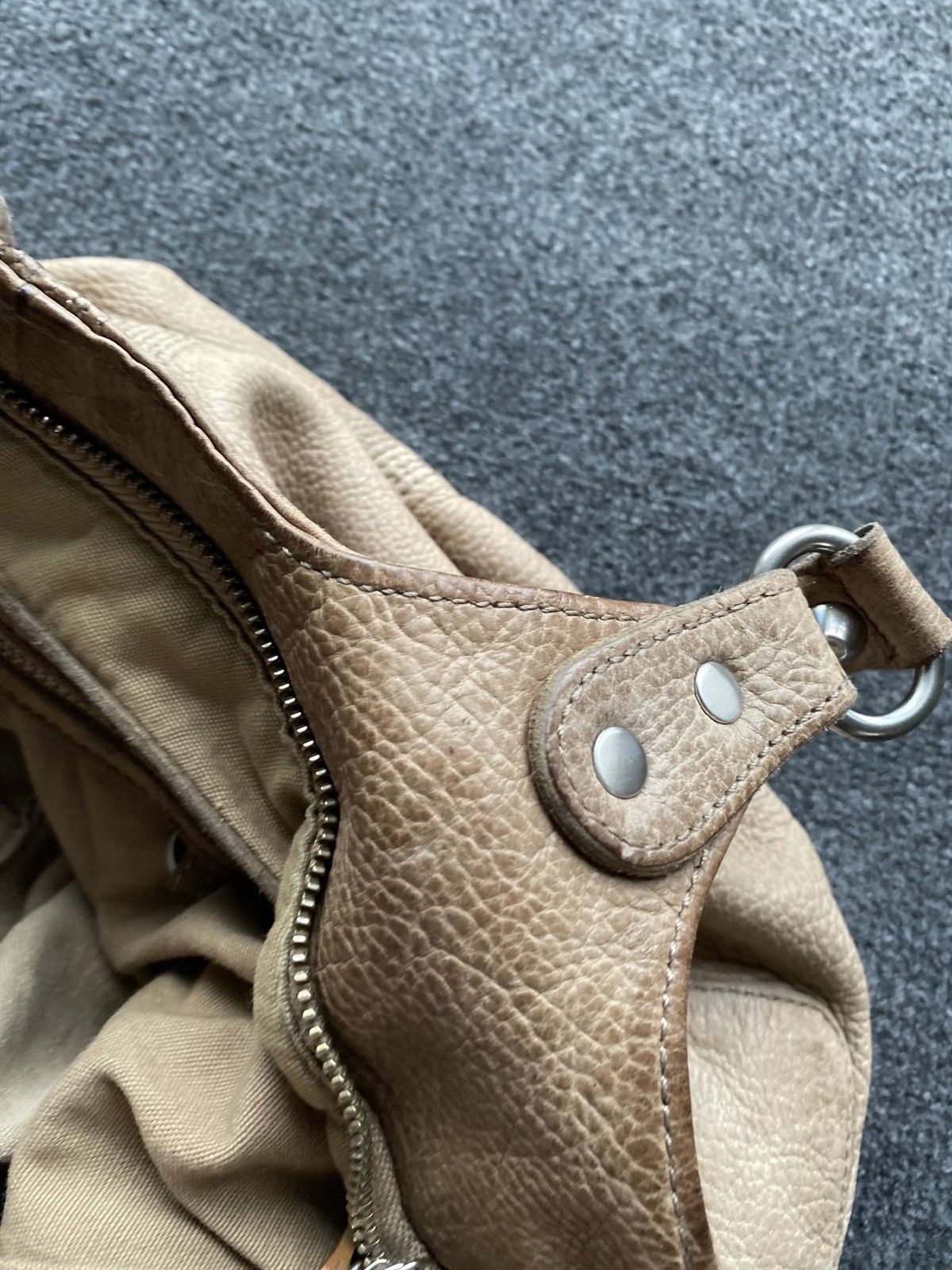 LIEBESKIND BERLIN 🔥90s Liebeskind Leather Beige Vntg Handle Bag women os Size ONE SIZE - 10 Thumbnail