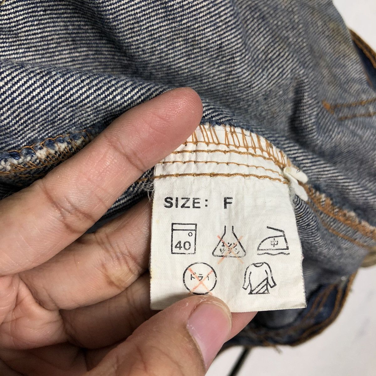 Japanese Brand 🔥90’s Vintage Denim Jacket Bomber Great Mind Japan Made Size US M / EU 48-50 / 2 - 14 Thumbnail