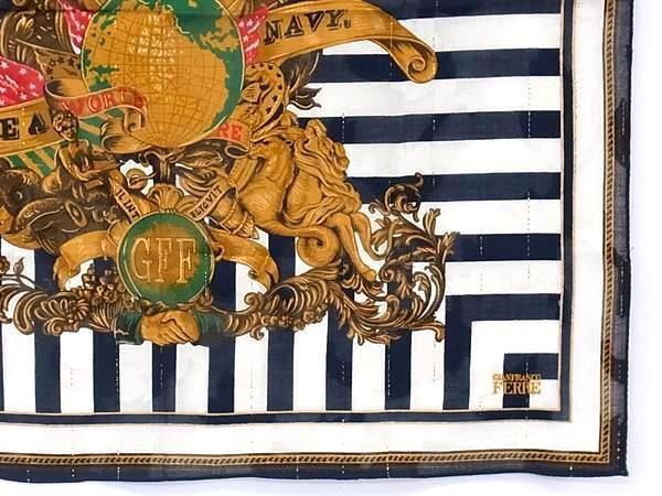 Gianfranco Ferre Gianfranco Navy GIF Handkerchief Size ONE SIZE - 3 Thumbnail