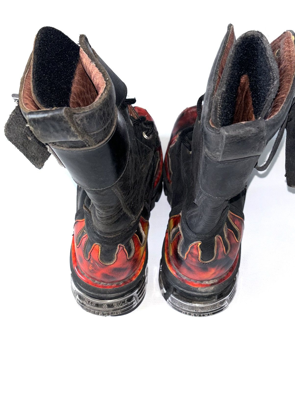 New Rock Vintage New Rock Flame leather boots Size US 8 / EU 41 - 3 Thumbnail