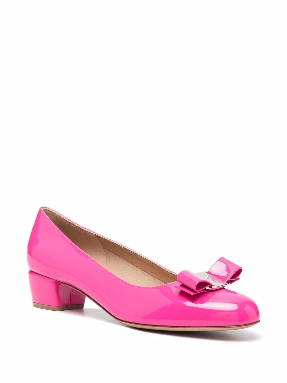 Salvatore Ferragamo o1y0426 Ballet Flats in Fuchsia Size US 5 / IT 35 - 2 Thumbnail