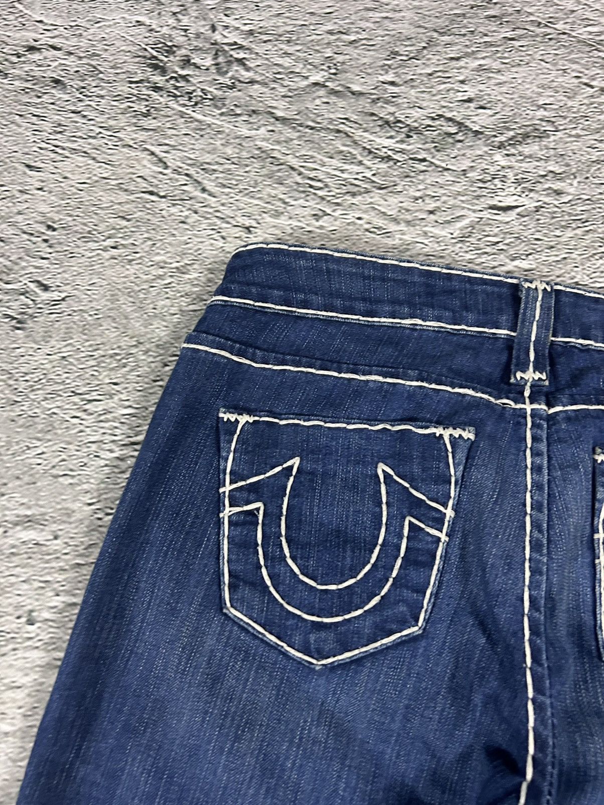 True Religion True Religion jeans flared vintage denim pants navy blue Size 28" / US 6 / IT 42 - 3 Thumbnail