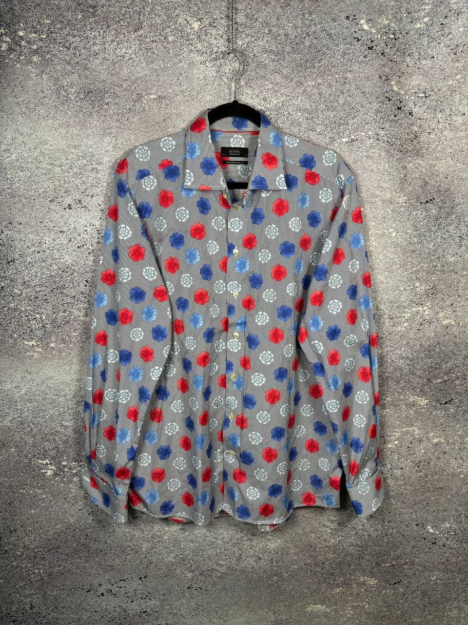 Eton ETON FLOWER FLORAL PRINTED SHIRT BUTTON UP MEN'S Size US XL / EU 56 / 4 - 1 Thumbnail