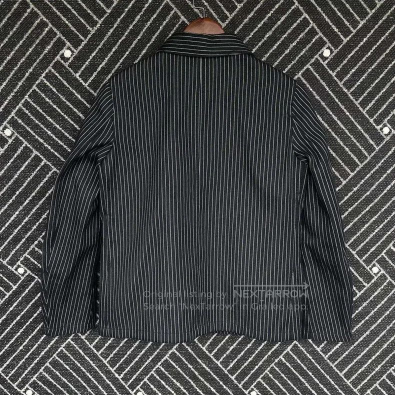 Dior Dior Classic little bee embroidered dark blue striped jack Size S / US 4 / IT 40 - 2 Thumbnail