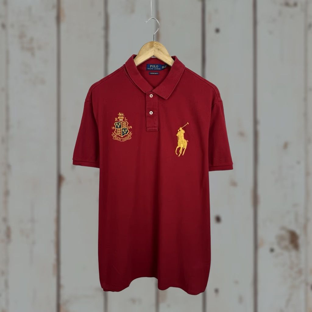 Ralph Lauren Polo Ralph Lauren Rugby Slim Fit Polo T-Shirt XXL Red Mens Polo Shirt Rugby Slim Fit Rare Color Red 90s/90s? Size US XXL / EU 58 / 5 - 1 Thumbnail