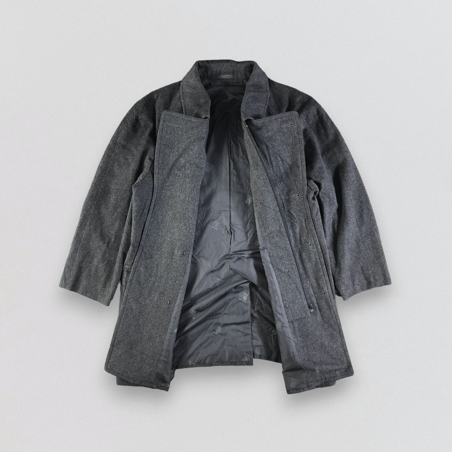 Lanvin Vintage Lanvin Peacoat Wool Jacket Size US M / EU 48-50 / 2 - 2 Thumbnail
