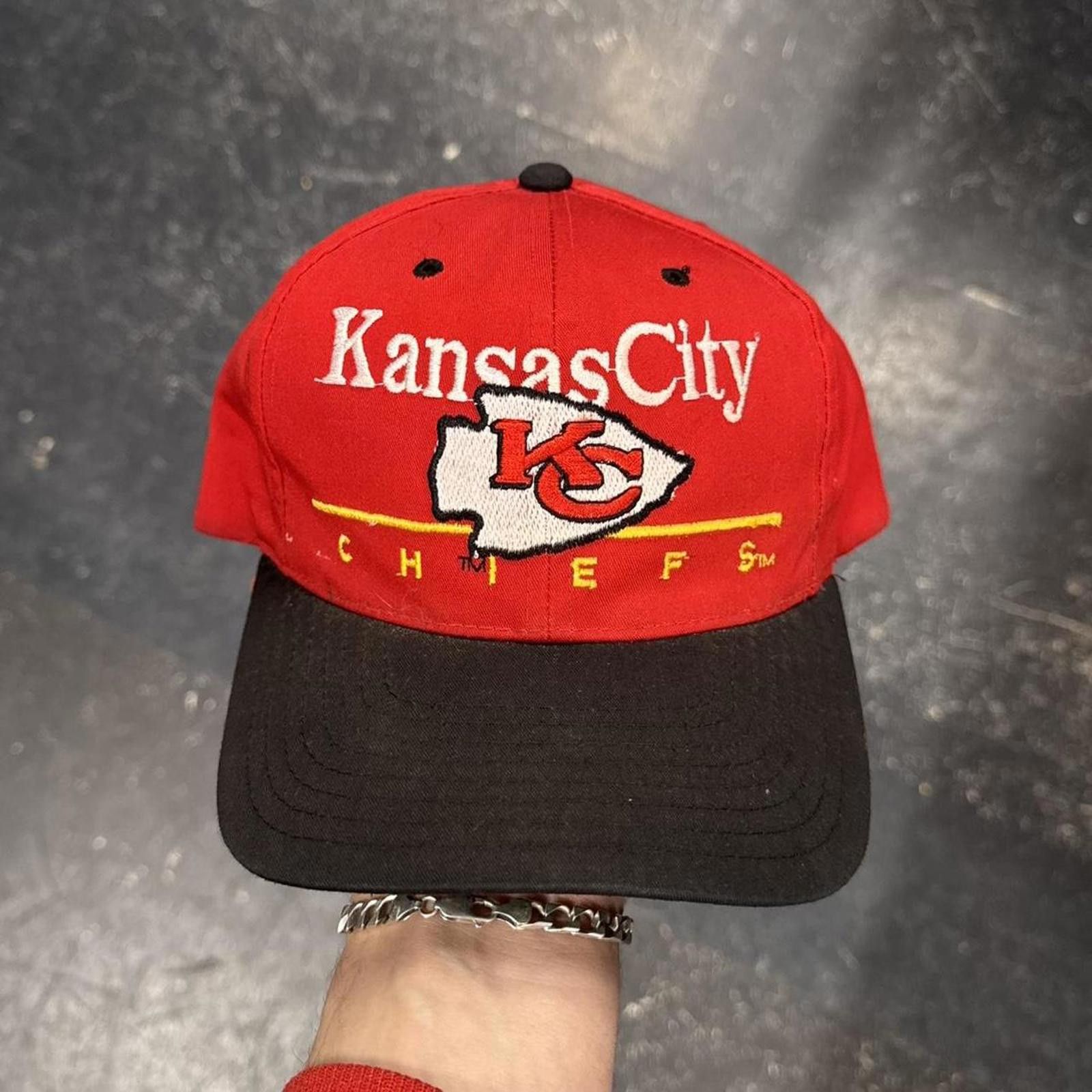 NFL Vintage 90s Kansas City Chiefs Snap Back Size ONE SIZE - 2 Thumbnail