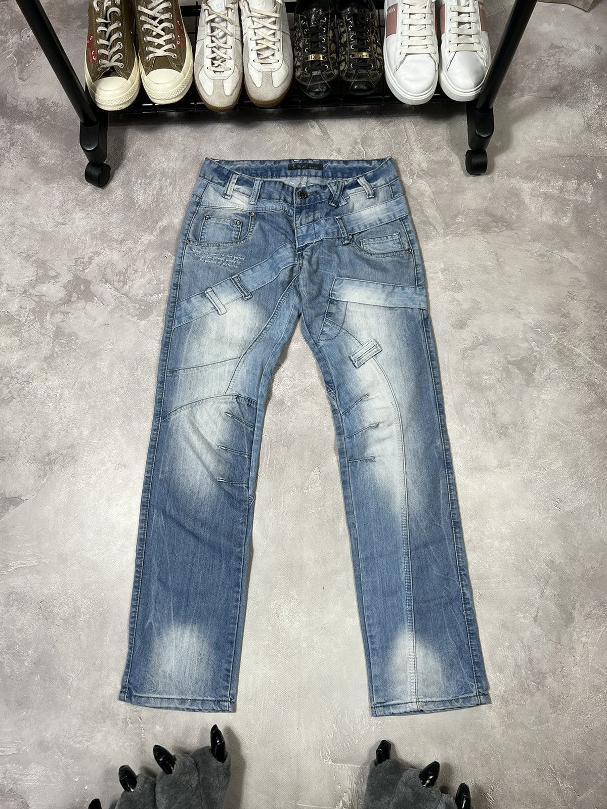 Vintage Vintage Kosmo Lupo Fade Distressed Y2k Denim Pants Size US 30 / EU 46 - 2 Thumbnail