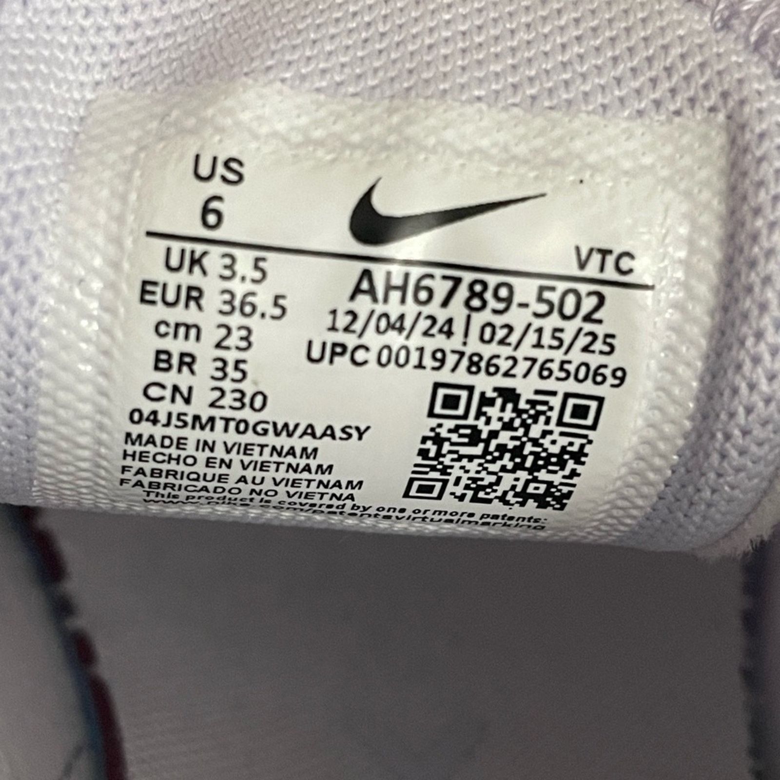 Nike Nike Air Max 270 in Amethyst Tint White Sneaker Women Size 6 Size US 6 / IT 36 - 7 Thumbnail