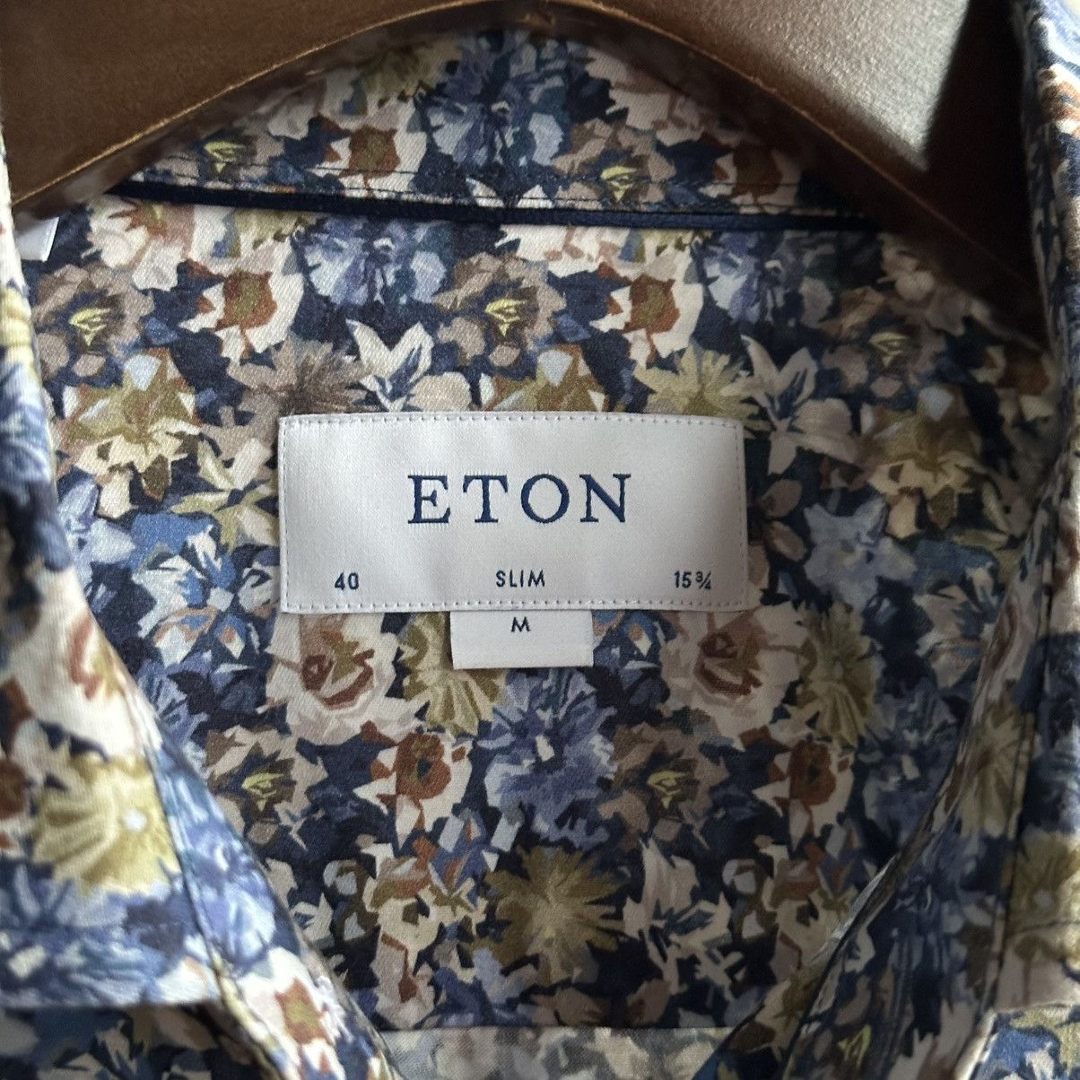 Eton ETON Allover Floral Slim Shirt Size M Size US M / EU 48-50 / 2 - 4 Thumbnail
