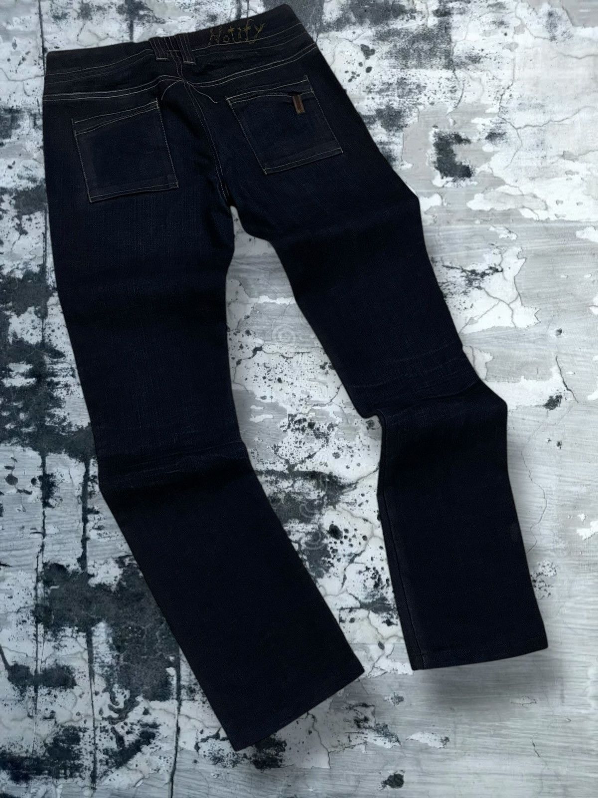 Japanese Brand Vintage 1990 Japan Designer NFY Notify Flared Cut Denim Size US 28 / EU 44 - 9 Thumbnail