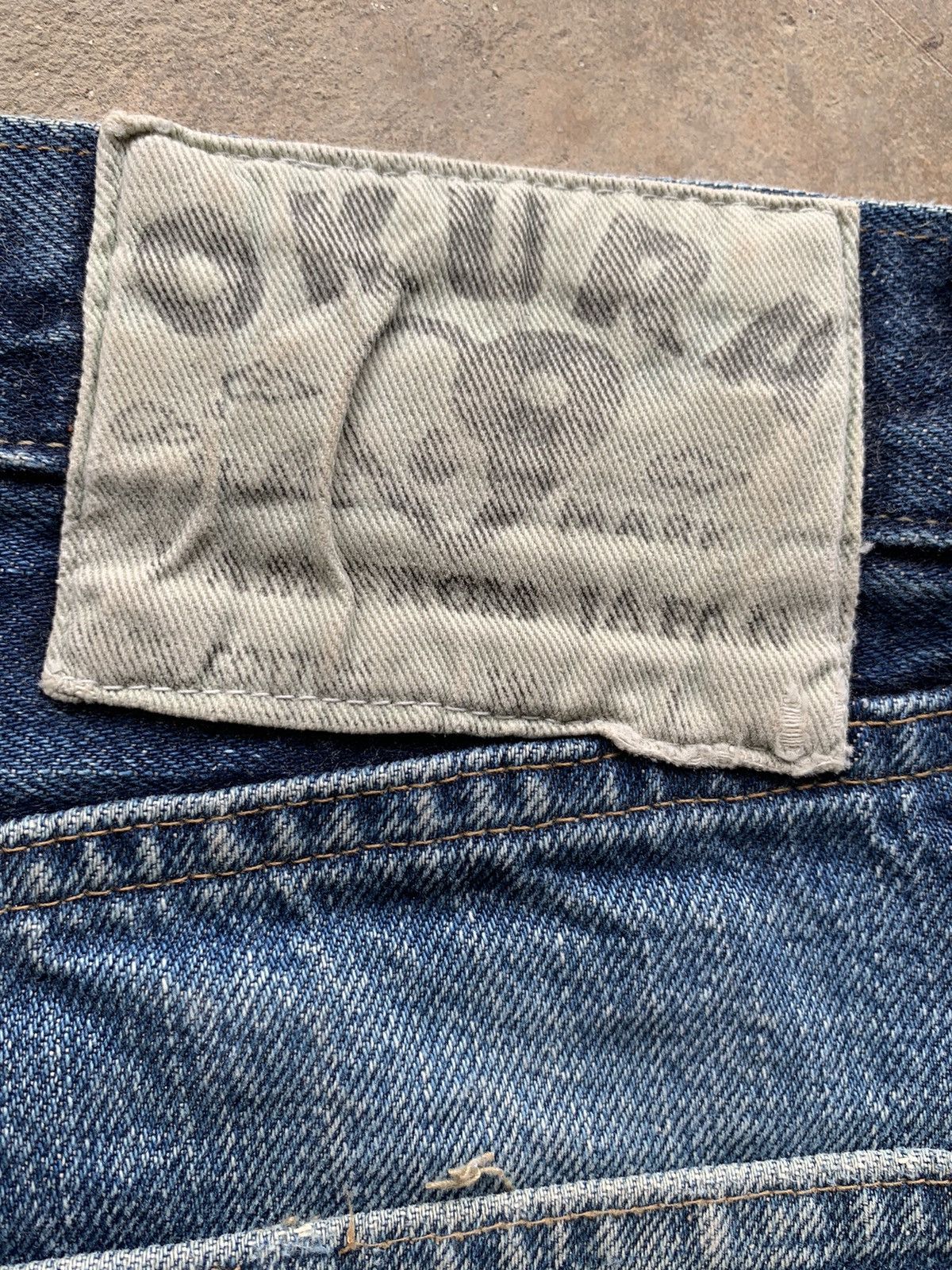 Japanese Brand vintage Okura Hr Market Selvedge Distressed denim Size US 34 / EU 50 - 6 Thumbnail