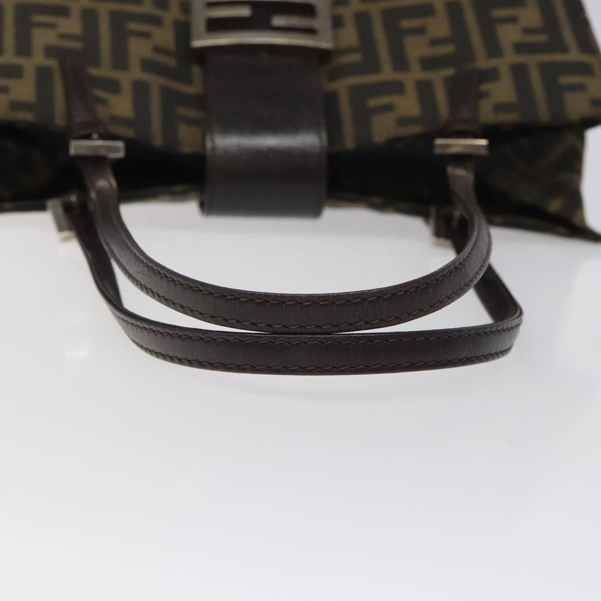Fendi FENDI Zucca Canvas Mamma Baguette Tote Bag Black Brown Size ONE SIZE - 7 Thumbnail