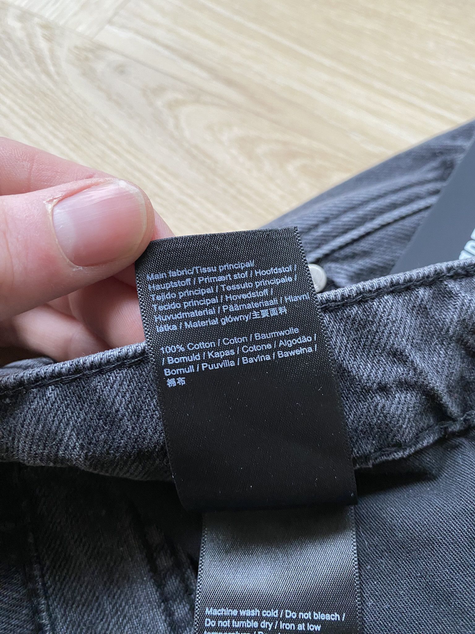 Han Kjobenhavn NWT - Baggy Denim - Black Vein Size US 33 - 22 Thumbnail