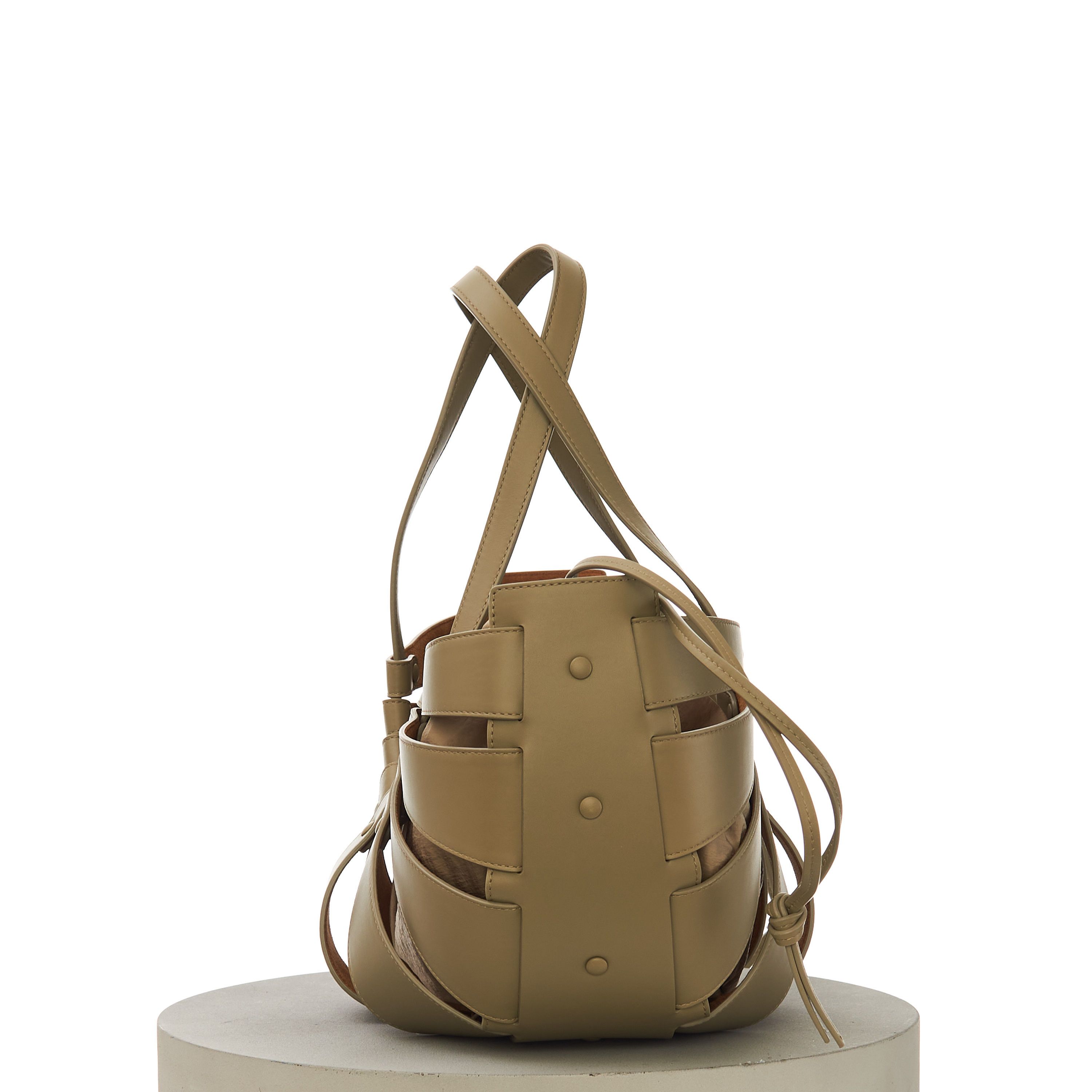 Bottega Veneta SHELL Medium Tote Bag In Taupe Cut-out Leather Size ONE SIZE - 5 Thumbnail