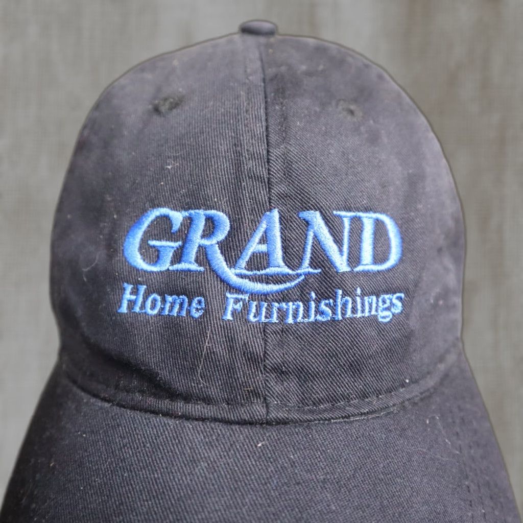 Vintage VINTAGE Grand Home Furnishings Hat Unisex Adults Adjustable White Cotton Visor Women Size ONE SIZE - 1 Thumbnail
