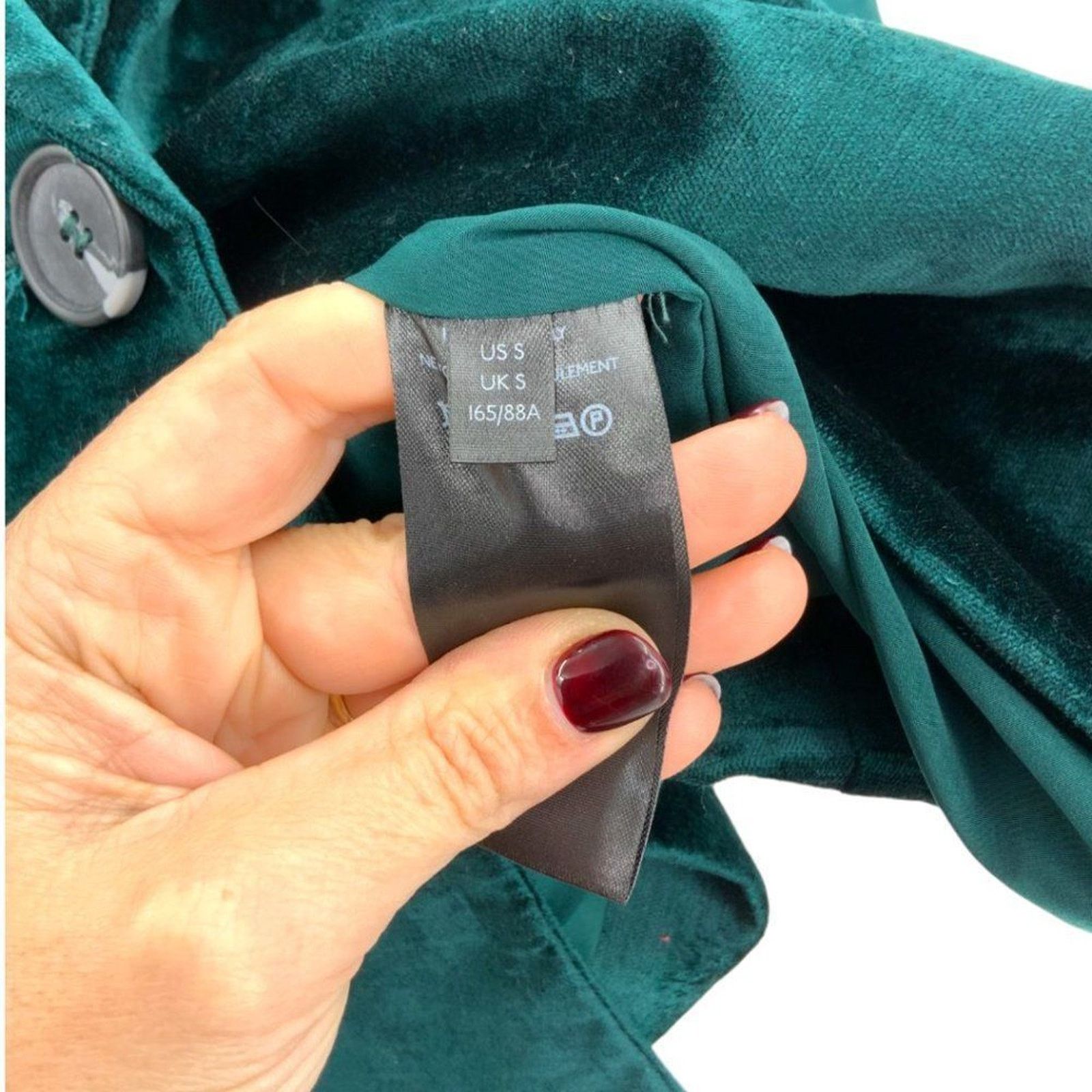 Free People Free People Velvet Ashby Double Breasted Blazer Jade Small Size S / US 4 / IT 40 - 10 Thumbnail