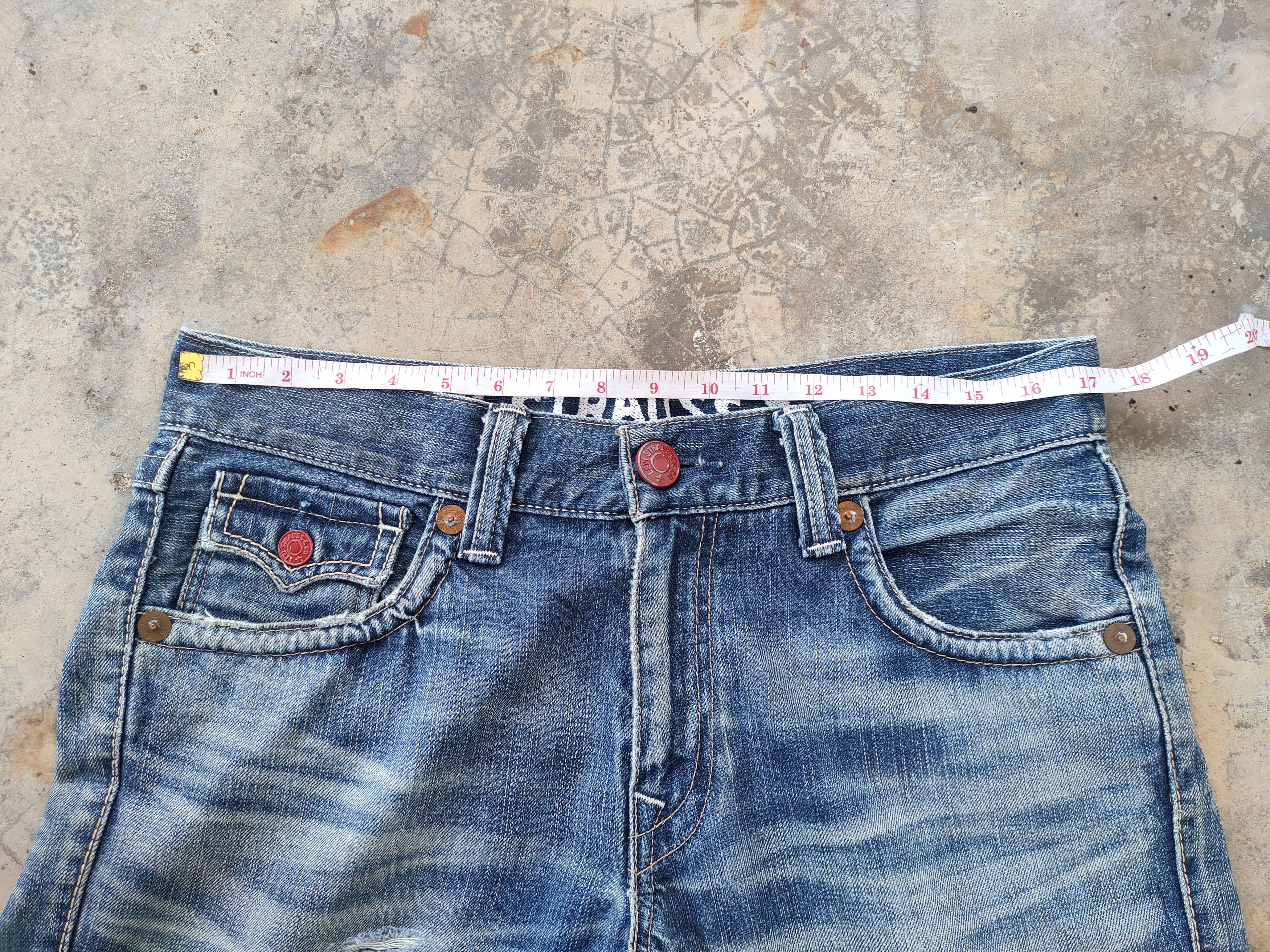Jean W34 VINTAGE LEVI'S 502 FADED RIPPED JEANS DENIM PANTS Size US 34 / EU 50 - 6 Thumbnail