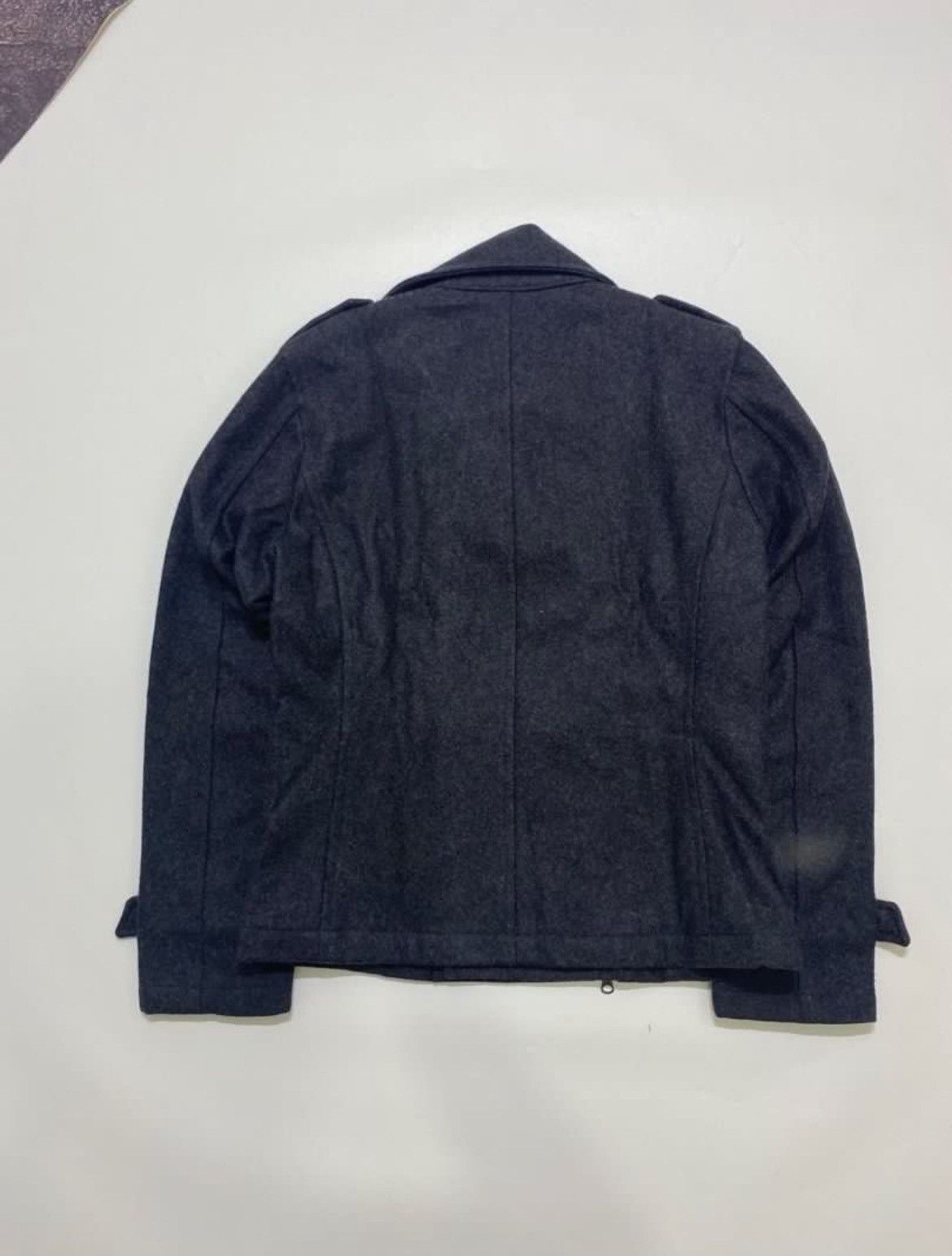 If Six Was Nine × Le Grande Bleu (L.G.B.) × semanticdesign Semantic Design Wool Bikers Jacket Size US L / EU 52-54 / 3 - 4 Thumbnail