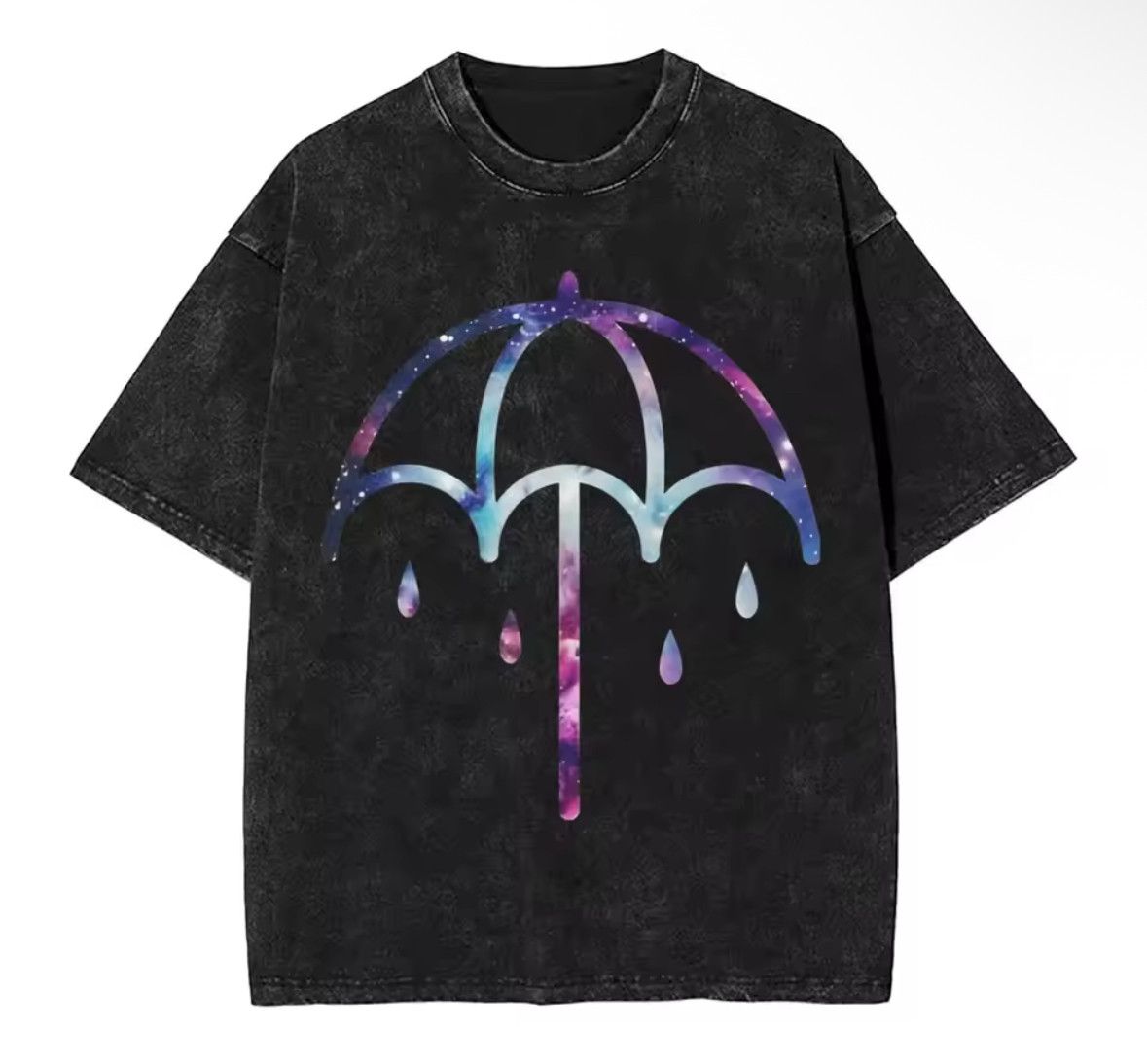 Other High Street BMTH Rain Umbrella Washed Black T-Shirt Size US L / EU 52-54 / 3 - 1 Thumbnail