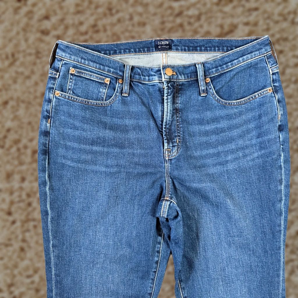 J.Crew J.CREW Jeans Womens 32 Blue Bootcut High Rise Denim Casual Capsule Pocket 5-Pocket Regular Inseam 30 Fall Spring Summer Winter Womens Size 24" / US 00 / IT 34 - 1 Thumbnail