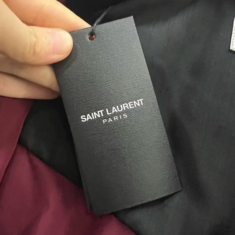 Saint Laurent Paris Saint Laurent Paris size 36 Burgundy Velvet Embroidered Sh Size US M / EU 48-50 / 2 - 4 Thumbnail