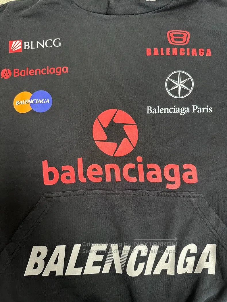 Balenciaga Balenciaga Alphabet Pattern Printed Hooded Sweatshirt Size US S / EU 44-46 / 1 - 3 Thumbnail