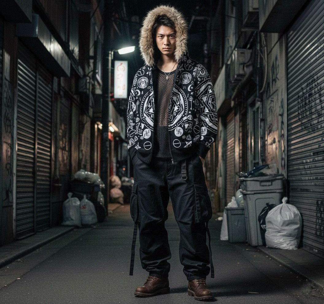 Japanese Brand Drug Honey Zip Hoodie Fur Lgb Ifsix Vkeii Kmrii Style Size US L / EU 52-54 / 3 - 17 Thumbnail