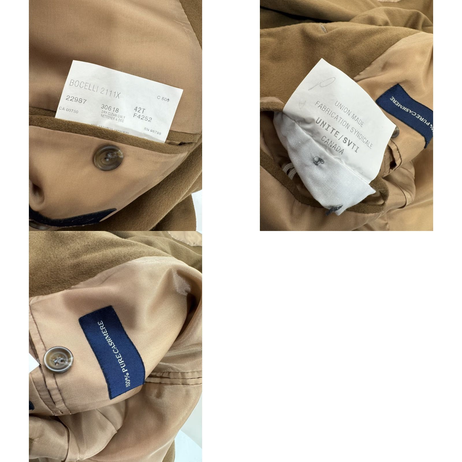 Vintage COPPLEY Cashmere Mens 42 Blazer Jacket Big & Tall Brown Coppley Blazer Mens 42 Cashmere Brown Blazer Mens Size 42R - 8 Thumbnail