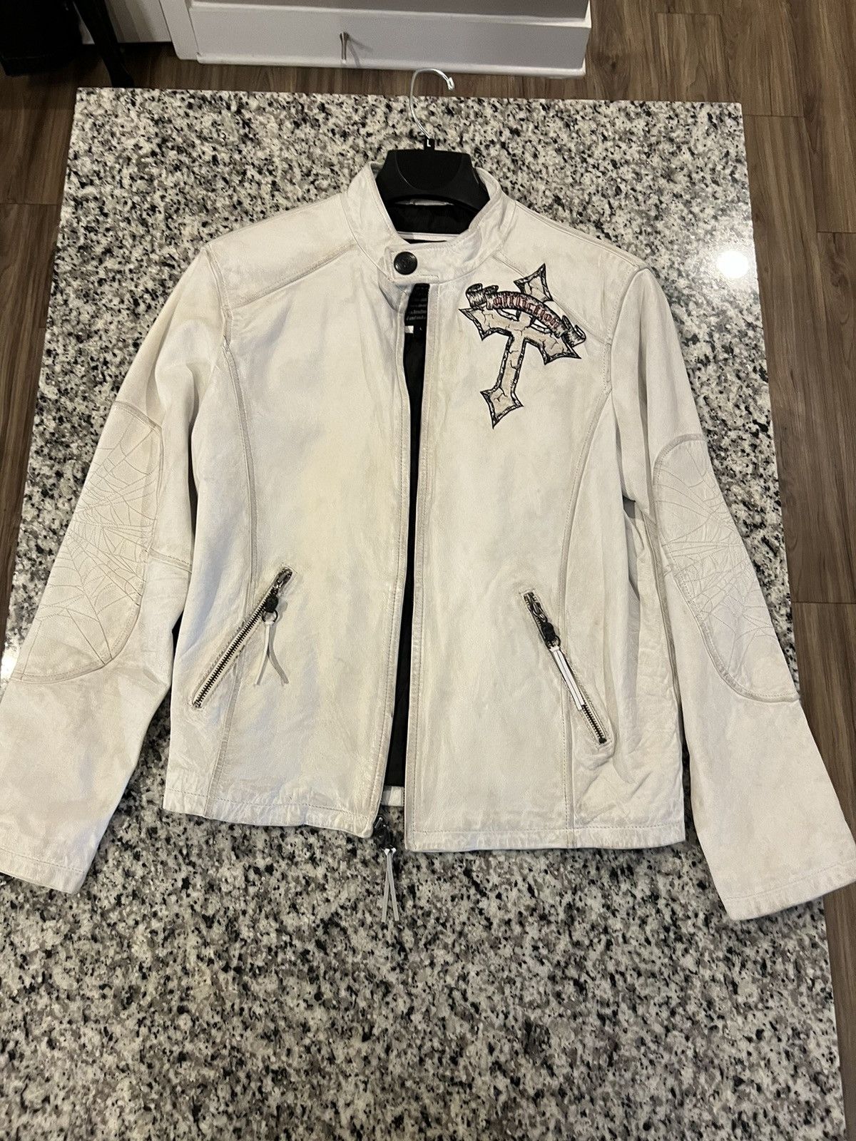 Affliction × Vintage Limited Edition Affliction Leather Jacket - Rare Size US L / EU 52-54 / 3 - 2 Thumbnail