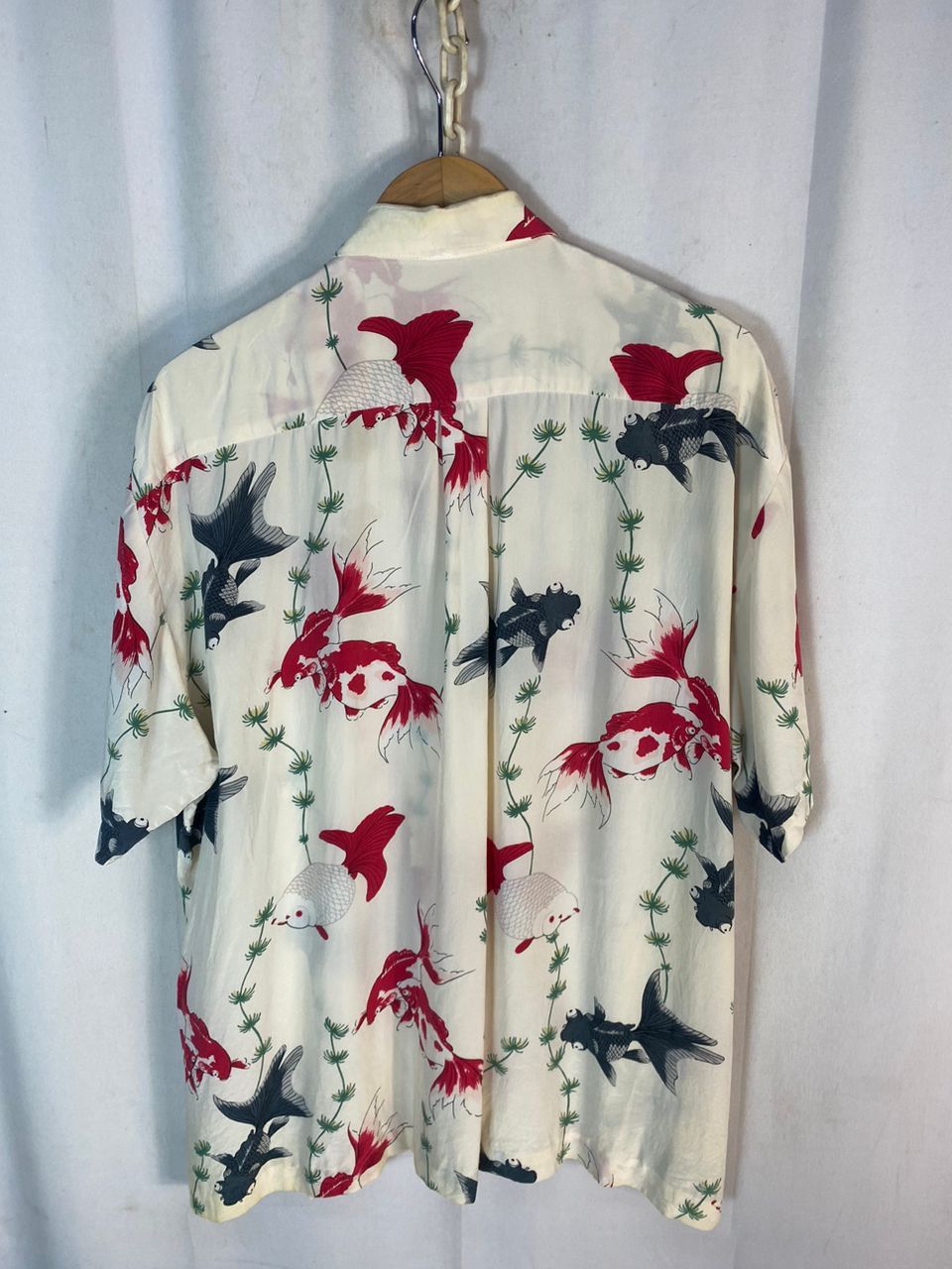 Vintage Unisex🔥 vintage koi fish silk button up shirt by powder big Size US XL / EU 56 / 4 - 13 Thumbnail