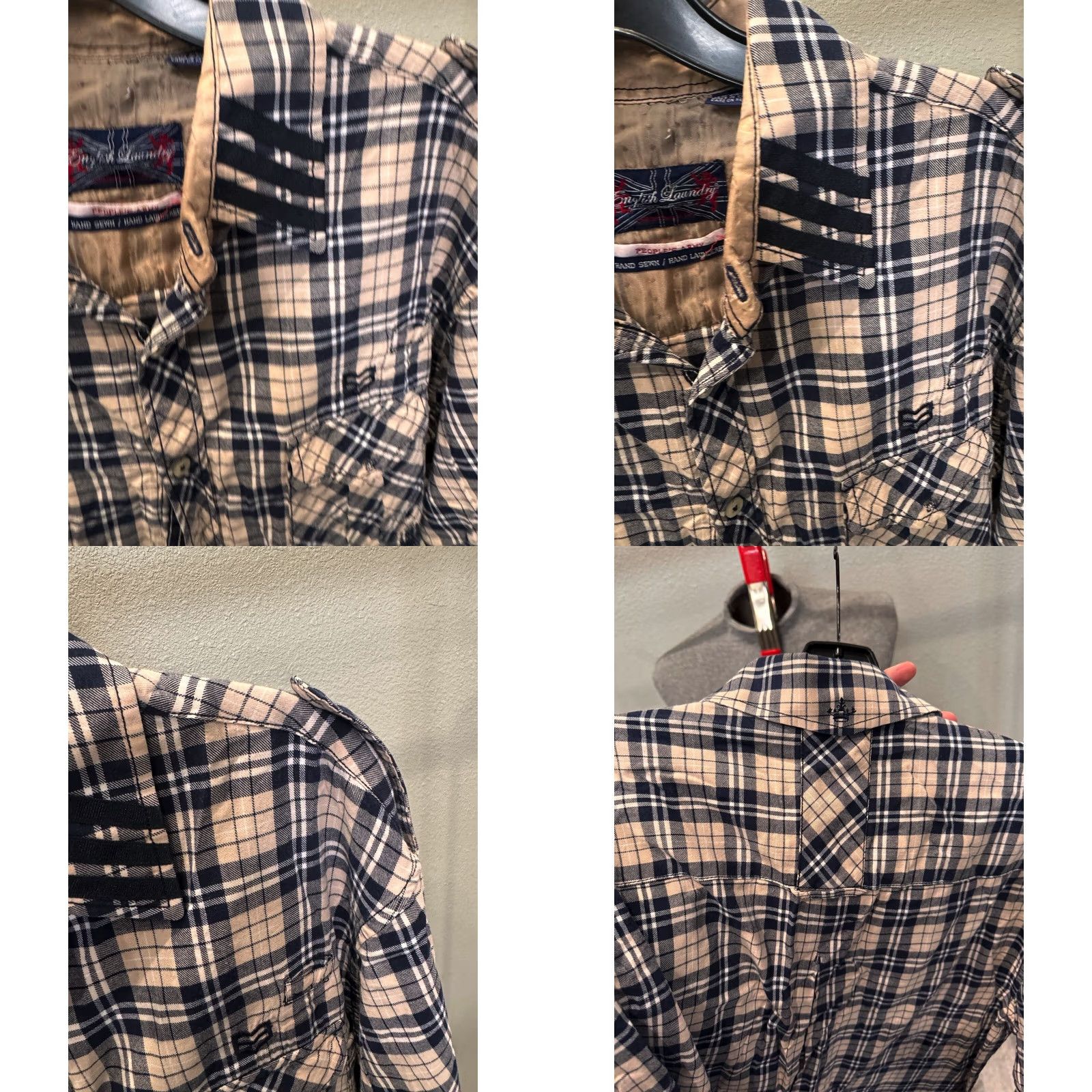 English Laundry English Laundry LONG SLEEVE SHIRT XL 17 x 35/36 Plaid Mens Size US XL / EU 56 / 4 - 8 Thumbnail