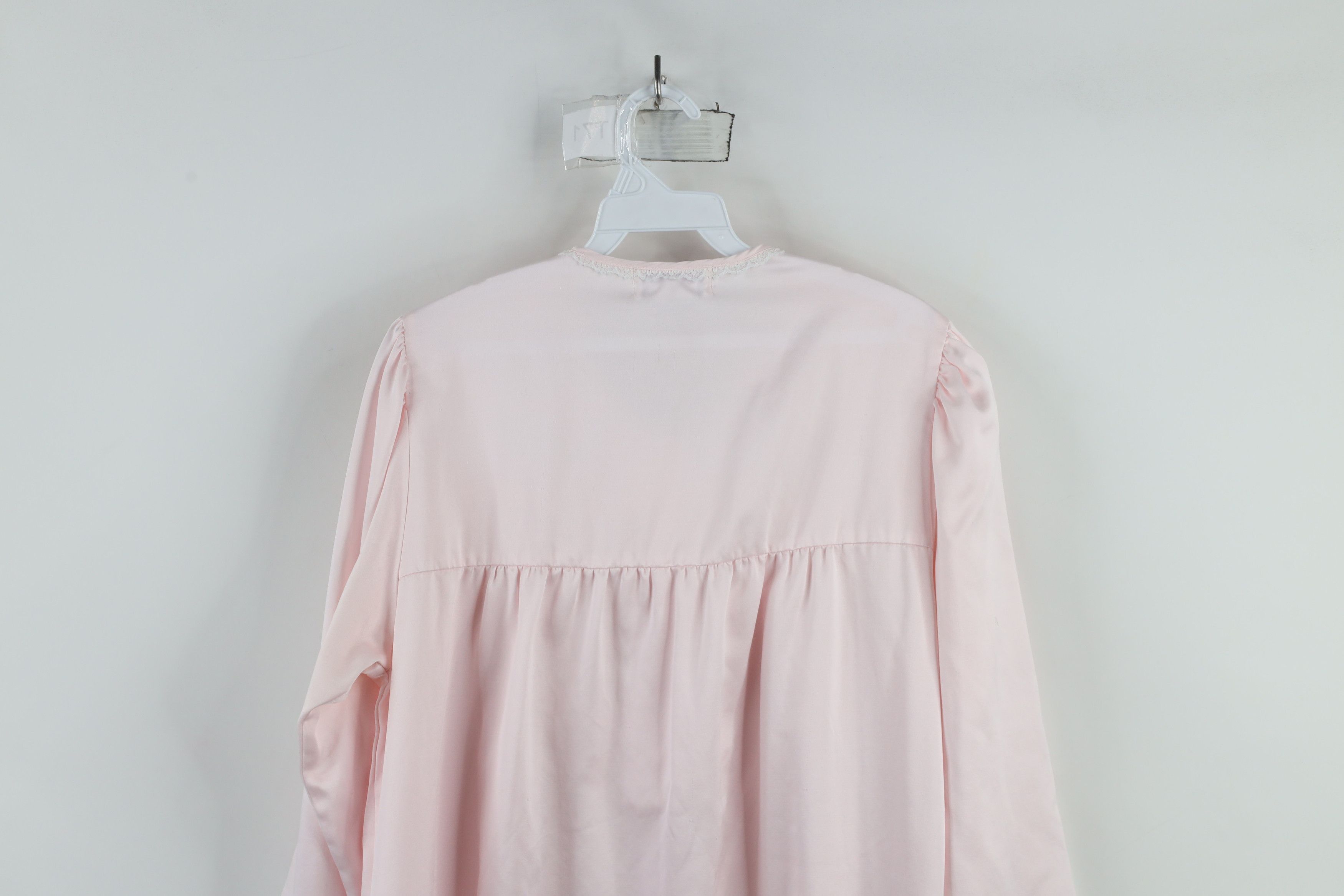 Vintage Vintage 90s Miss Elaine Ruffled Long Sleeve Night Gown Shirt Size M / US 6-8 / IT 42-44 - 13 Thumbnail