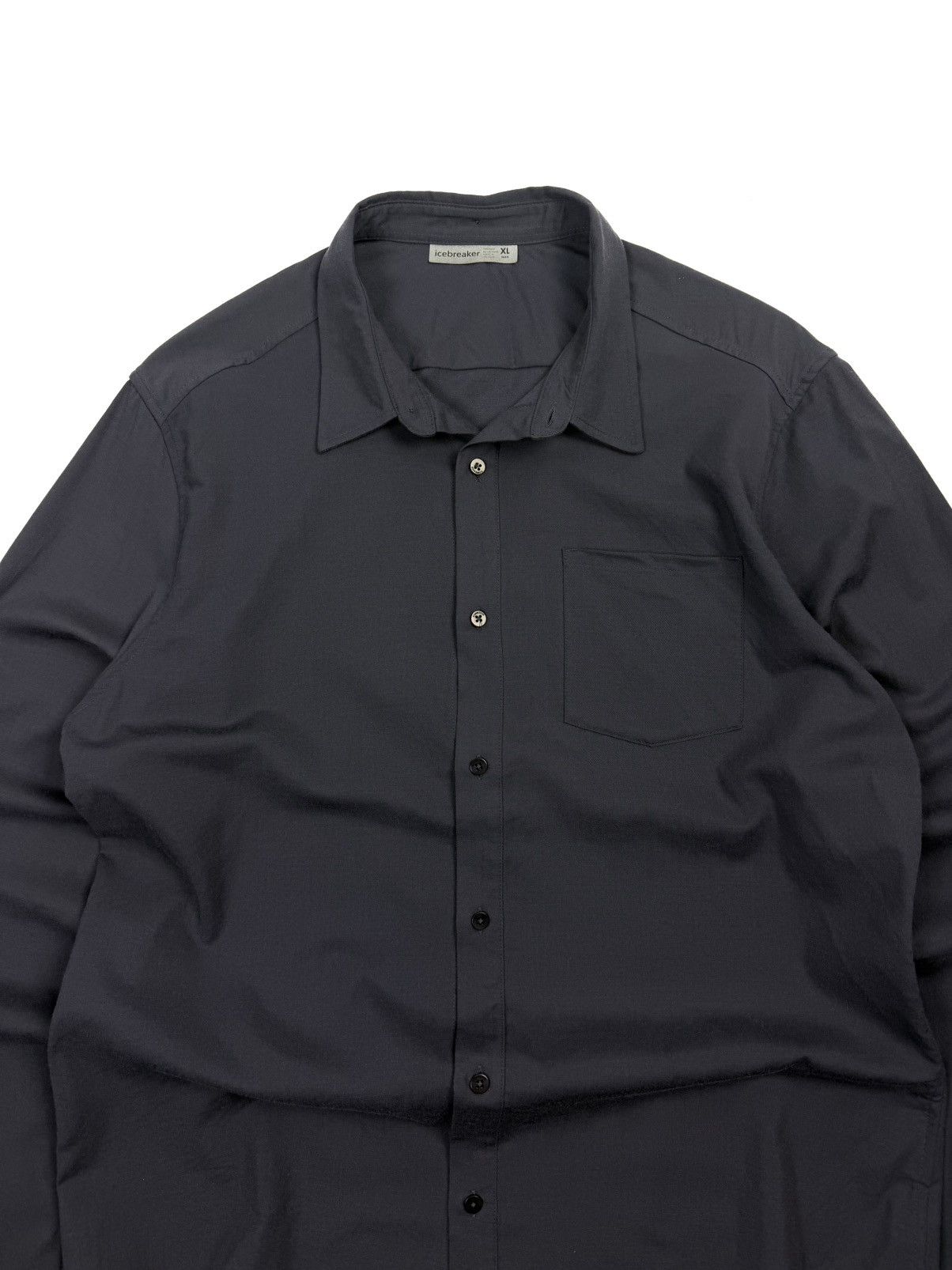 Icebreaker Icebreaker Wool Botton Up Shirt Gray Outdoor Gorpcore Size US XL / EU 56 / 4 - 6 Thumbnail