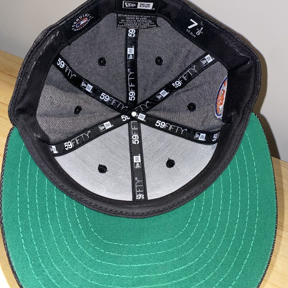 New Era New Era 59Fifty Ny Mets Black Denim Fitted Cap Size ONE SIZE - 5 Thumbnail