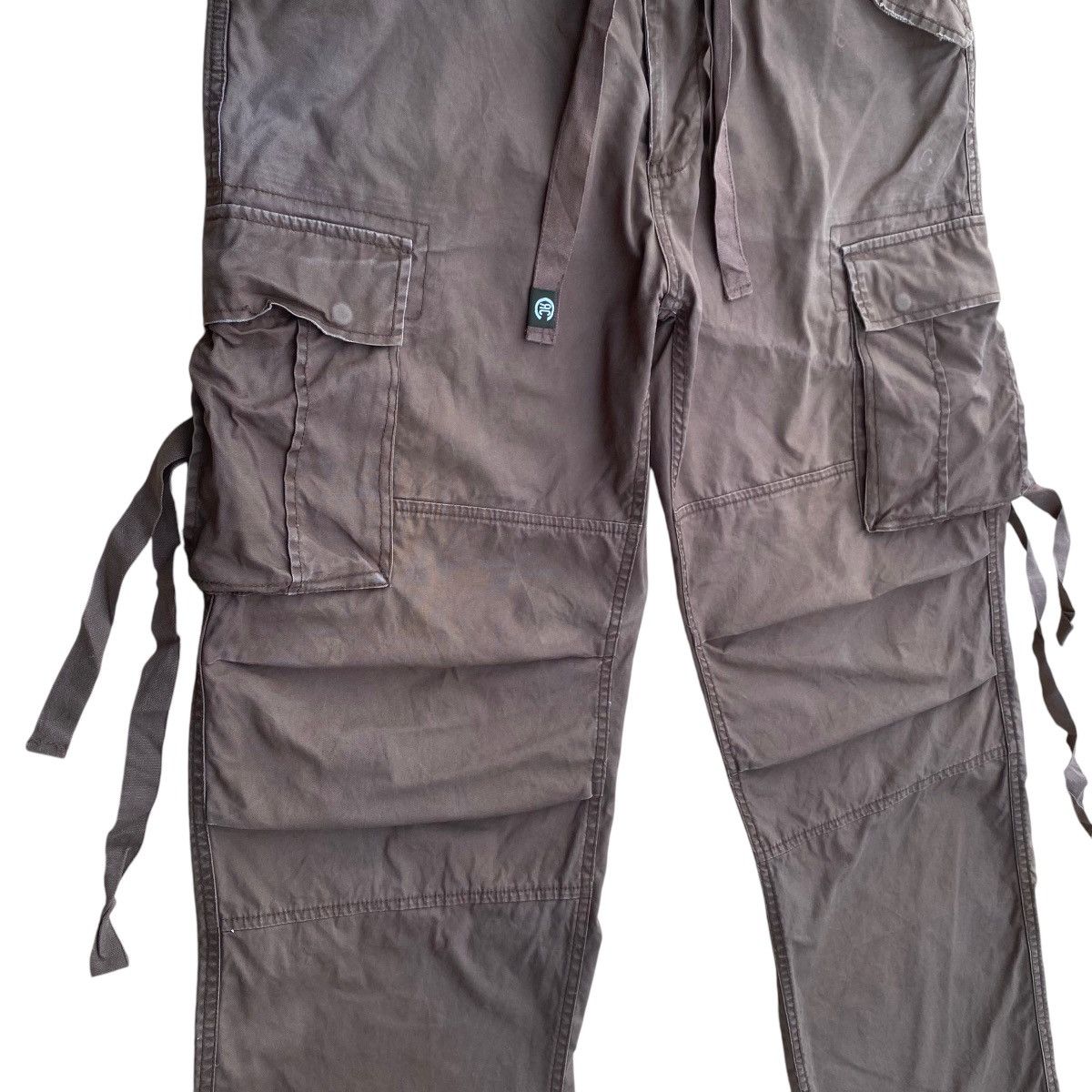 If Six Was Nine × Japanese Brand RealCrush Tactical Baggy Double Knee Bondage Cargo Pants Size US 35 - 6 Thumbnail