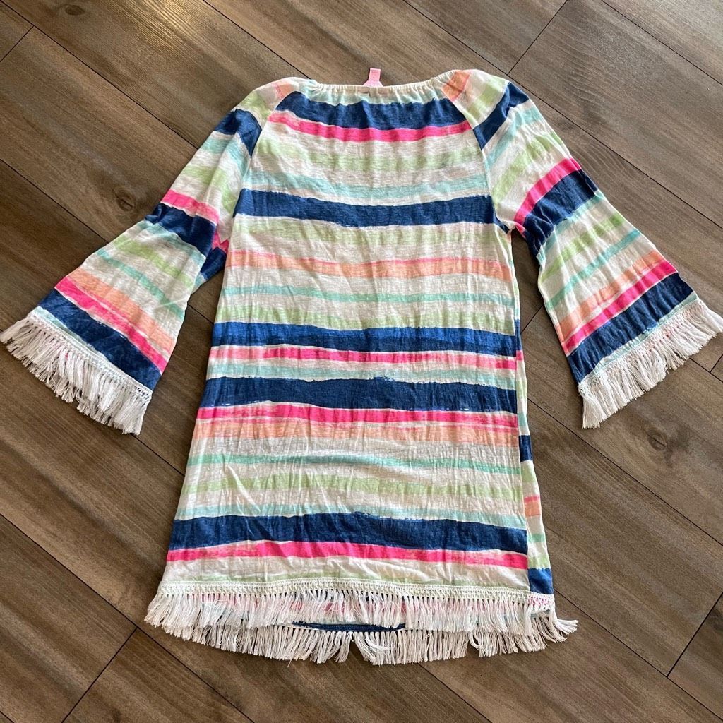 Lilly Pulitzer Lilly Pulitzer Stripe Casual Dress Women Small Bin M-53 Size S / US 4 / IT 40 - 6 Thumbnail
