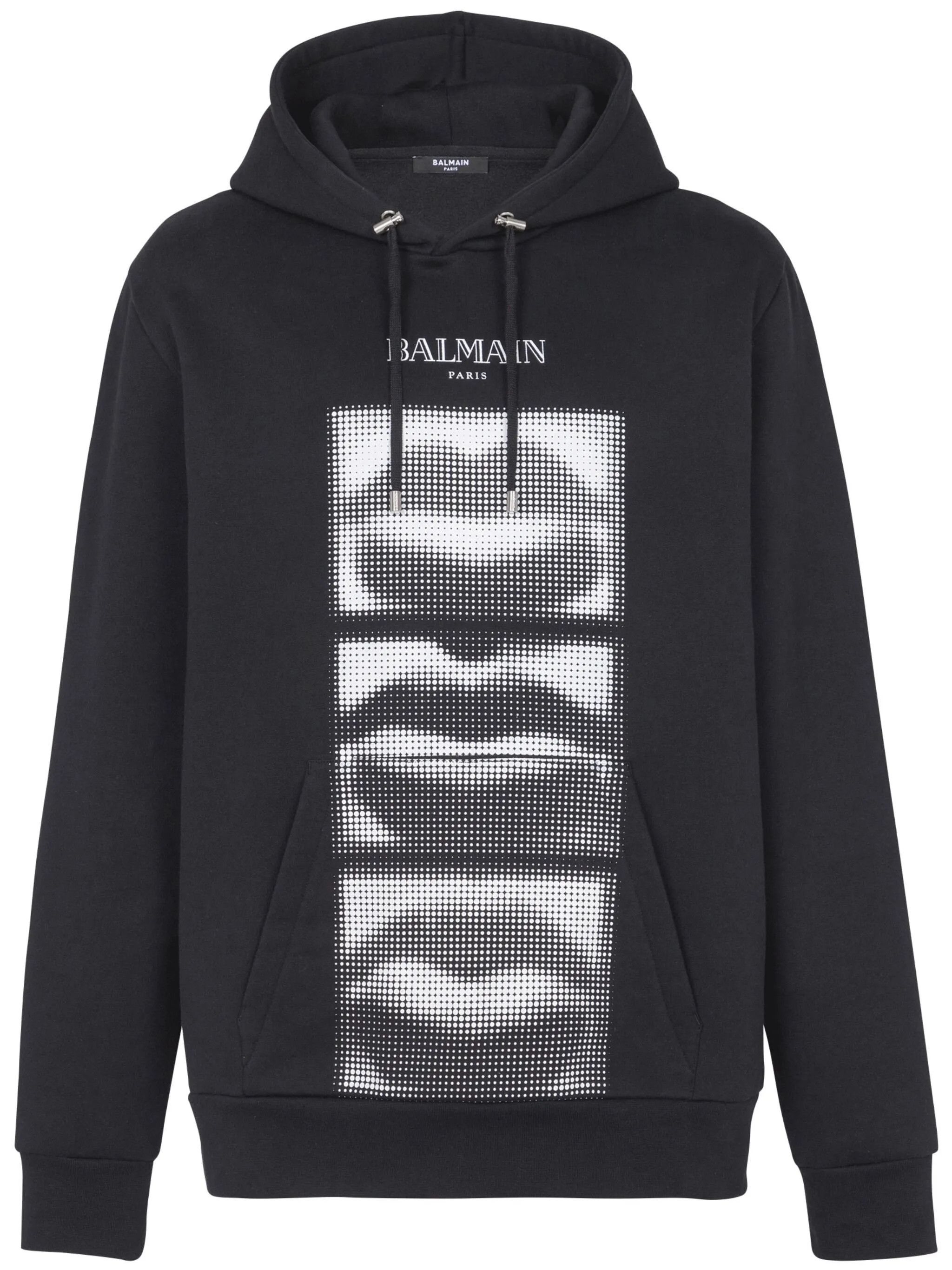 Balmain o1mt1gz0126 Lips Print Hoodie in Black Size US S / EU 44-46 / 1 - 1 Thumbnail