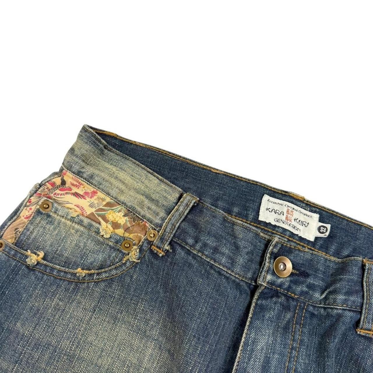 Karakuri Tamashii Karakuri Tamashii Embroidered Japanese Denim Jeans Waist 32 Size US 32 / EU 48 - 6 Thumbnail