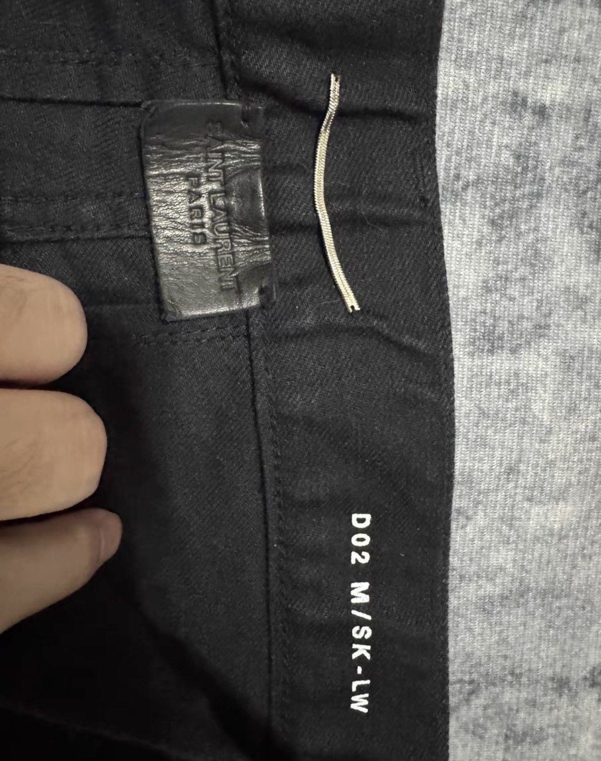 Saint Laurent Paris Saint Laurent (SLP) 16FW Stretch Black Basic Denim Jeans Size US 29 - 6 Thumbnail