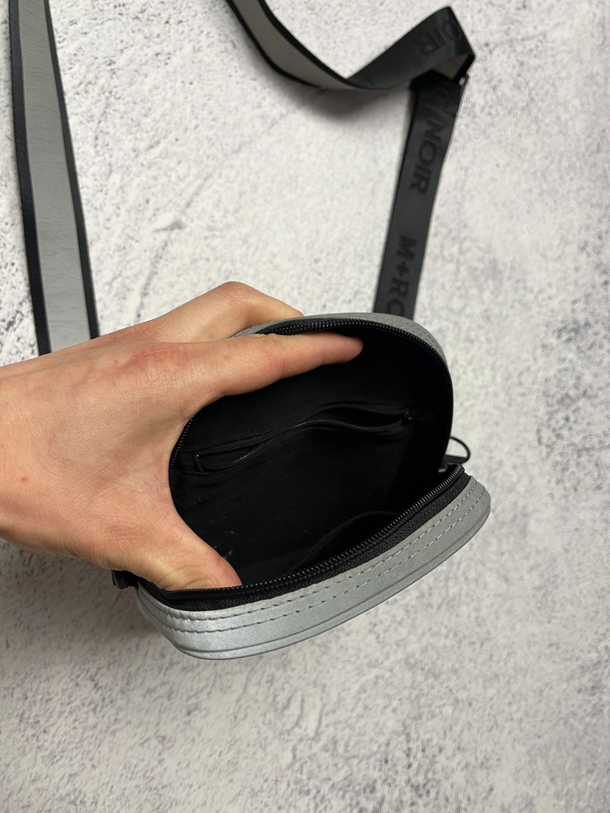 M+Rc Noir M+RC Noir Shoulder Bag Gray Reflective Rare Hype Streetwear Size ONE SIZE - 9 Thumbnail