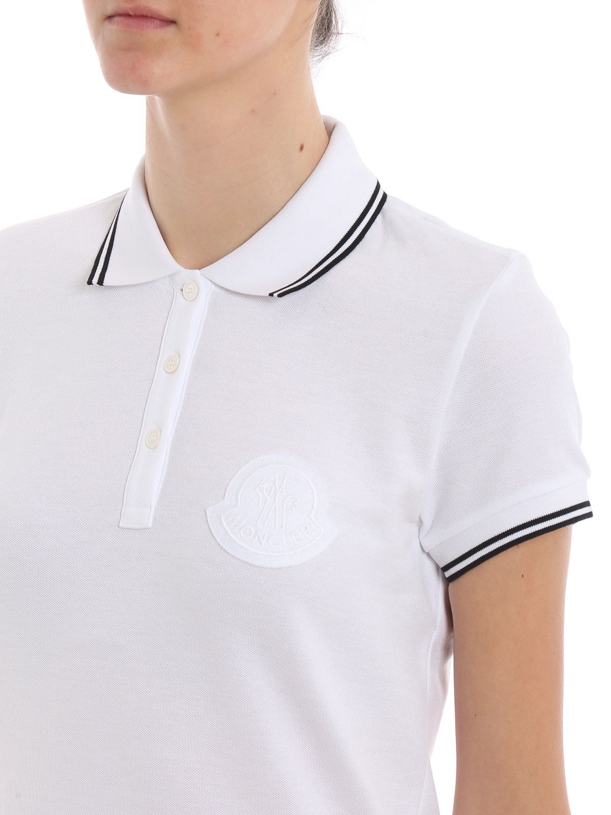 Moncler Moncler Polo With Large Patch Logo Size M / US 6-8 / IT 42-44 - 1 Thumbnail