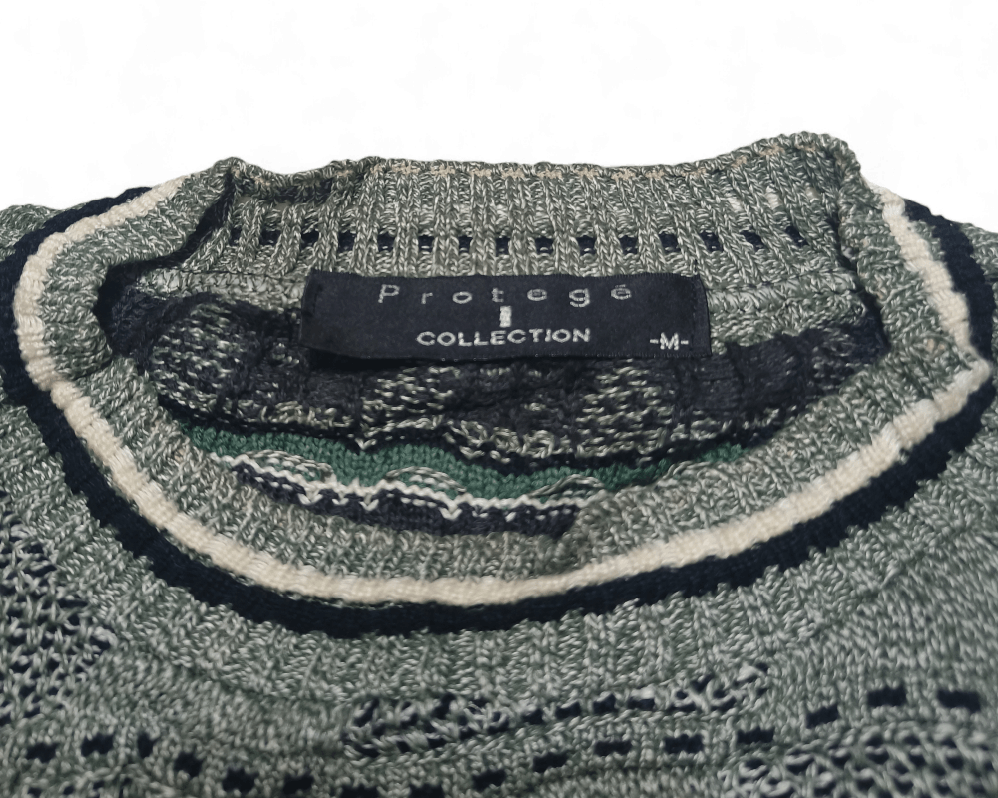 Protege Vintage PROTEGE Coogi Inspired Notorious Knit Wool Sweater Size US M / EU 48-50 / 2 - 7 Thumbnail