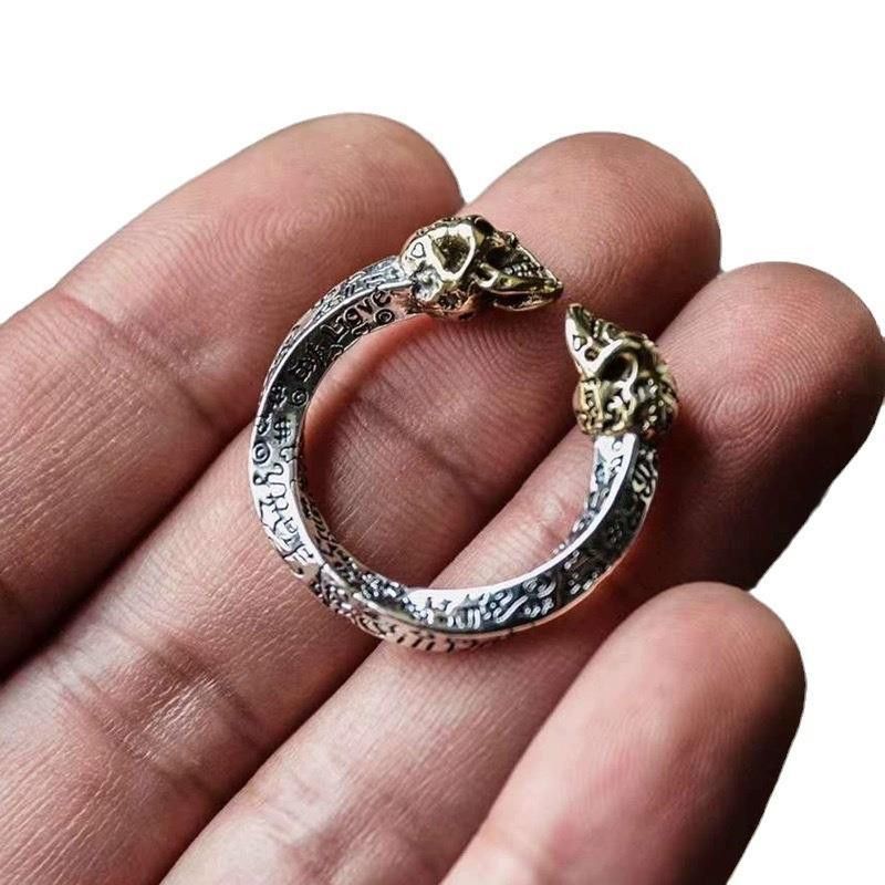Jewelry Skull Matchless Jewelry Rings Open Chrome Ring (Size 7-13) Size ONE SIZE - 4 Thumbnail
