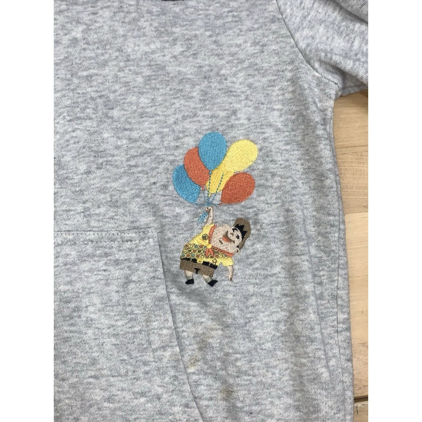 Disney Disney Pixar Character Hoodie Adult S Gray Embroidered Pullover 12494 Size S / US 4 / IT 40 - 6 Thumbnail