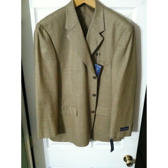 Club Room CLUB ROOM MEN'S NEW 95%WOOL SPORT JACKET BLAZER SIZE:46R Size 46R - 2 Thumbnail