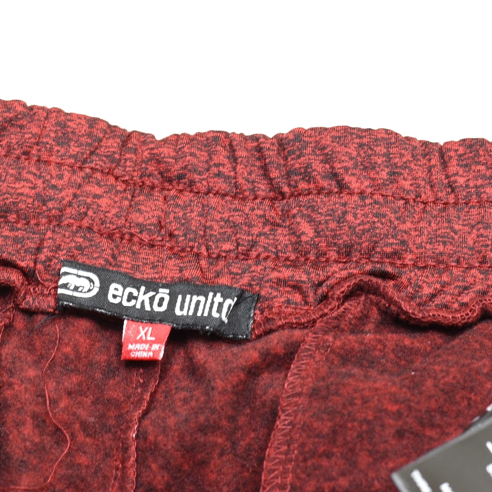 Ecko Unltd. Ecko Unltd. Men Jogger Pants XL Red Drawstring Polyester Tapered Front Flat 28in Inseam Skinny Sweat/Skinnny? Size US 36 / EU 52 - 7 Thumbnail