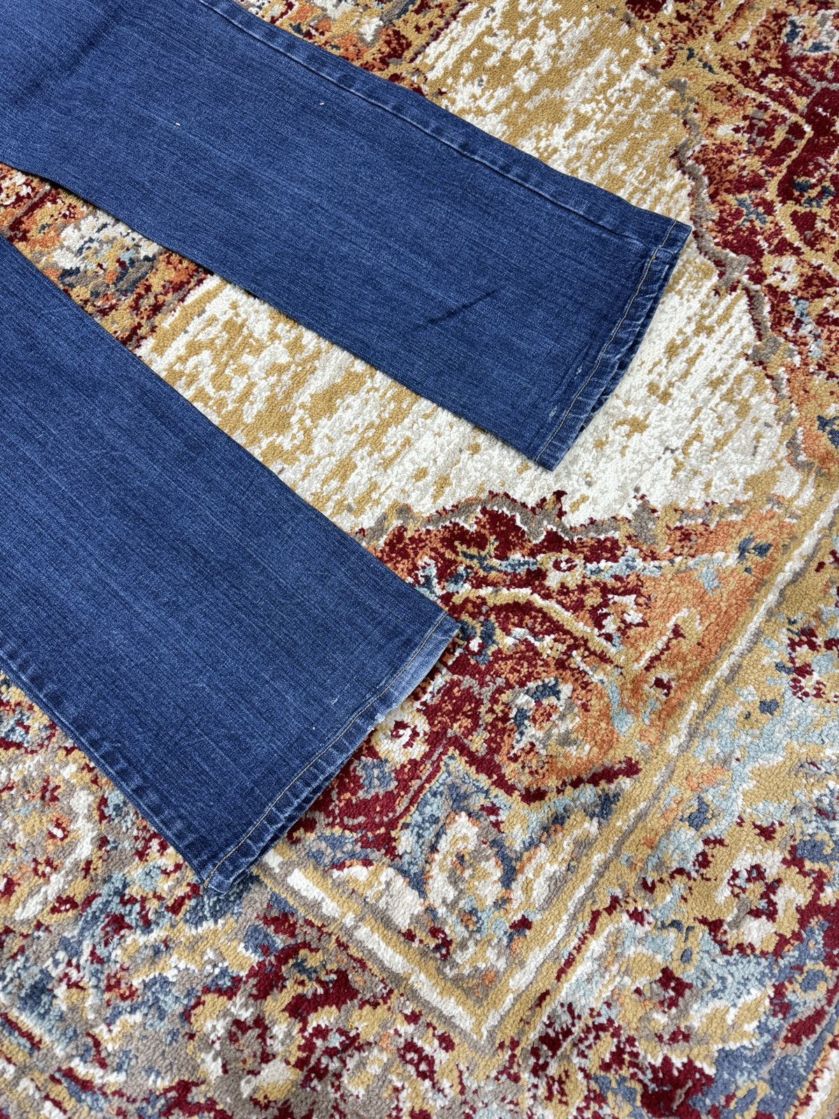 Japanese Brand × Kapital ᶠᵃⁿᶜʸᵍᵘʸ Y2K Flared Denim Boootcut Flared Jeans Cargo Pant Size US 32 / EU 48 - 5 Thumbnail