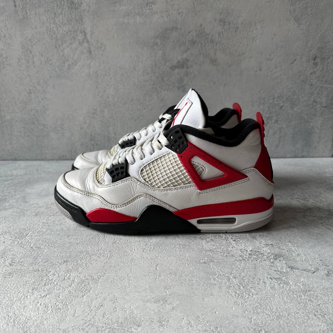 Jordan Brand Nike Air Jordan 4 Red Cement Size EU 42 Size US 8.5 / EU 41-42 - 3 Thumbnail