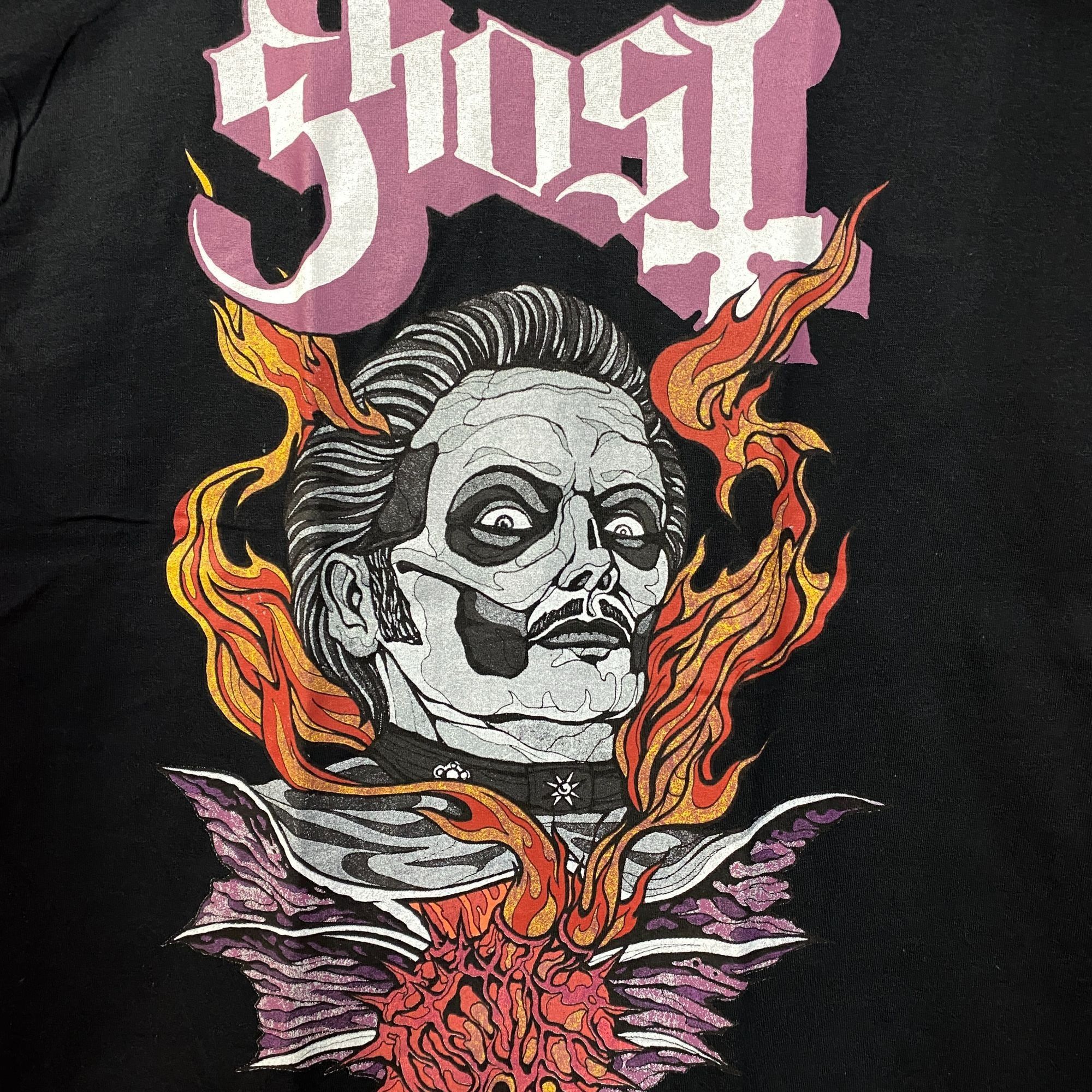 Band Tees Ghost Cardinal Copia Flaming Face Heart Hypnosis Graphic Des Size US L / EU 52-54 / 3 - 2 Thumbnail